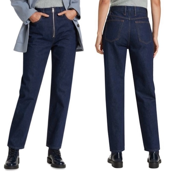 New Frame Le High and Tight Exposed Zipper Women’s Jeans size 33 Blue - Picture 9 of 9